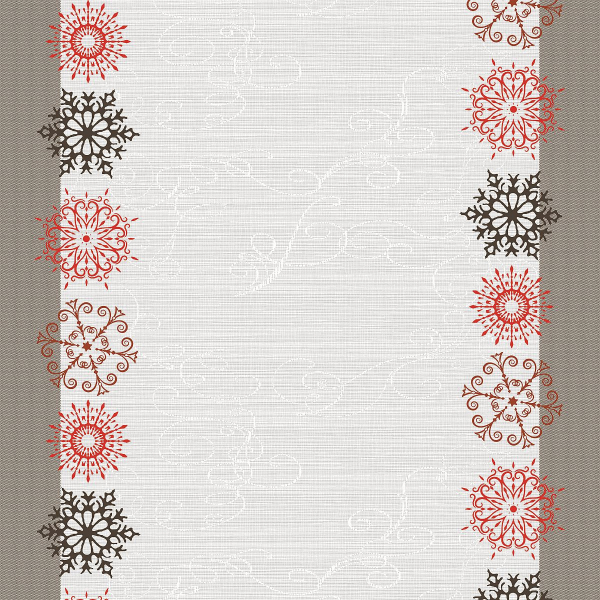 Tischläufer Teté a Teté   Noel Marrone 48x120 cm